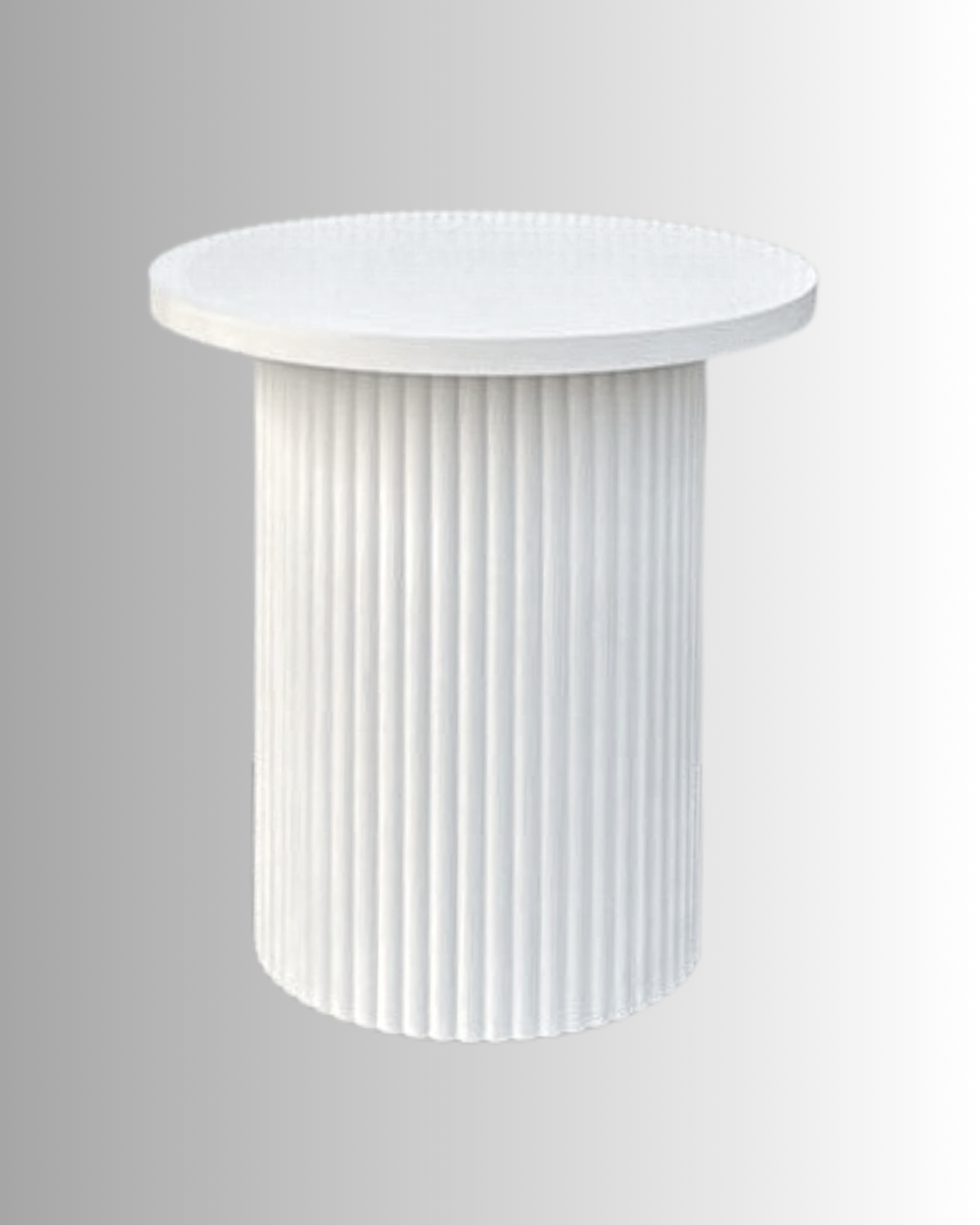 HIRE - White rippled cake table