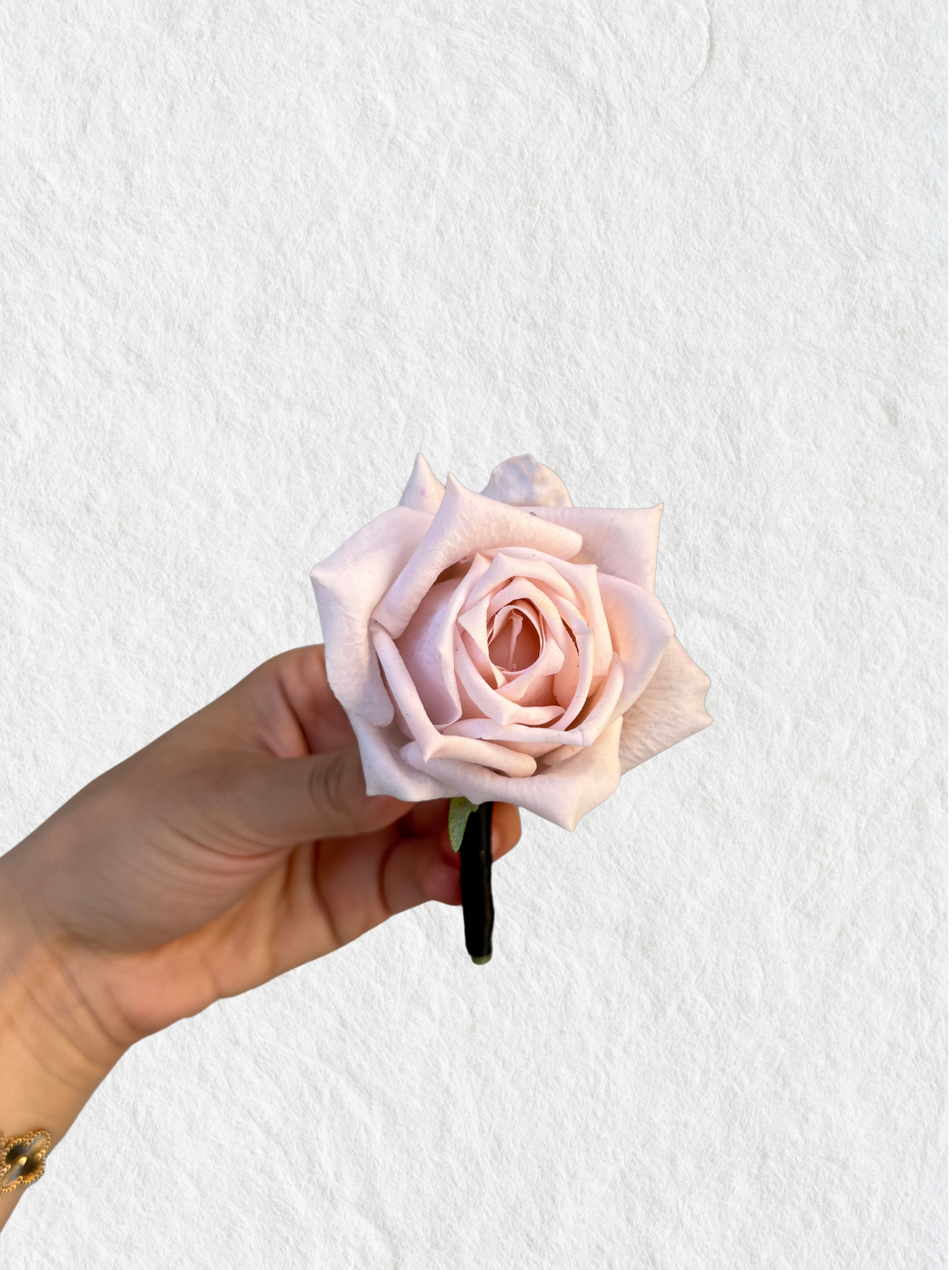 Men's Buttonhole - Single Real Touch Rose